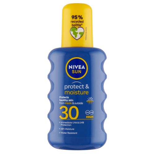 Nivea Sun Protect &amp; Moisture hydrata�n� sprej na opalov�n� 200 ml F30
